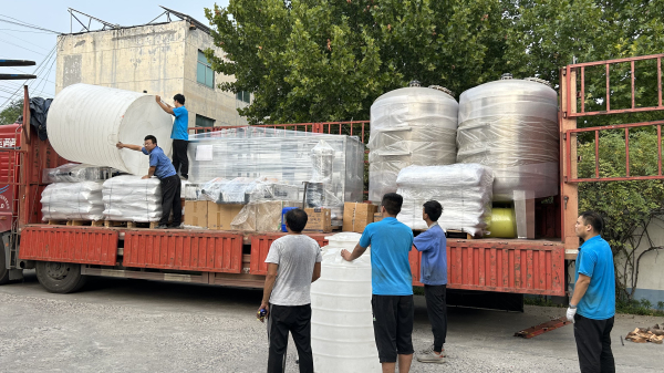 15噸反滲透凈水設備發往廣東客戶